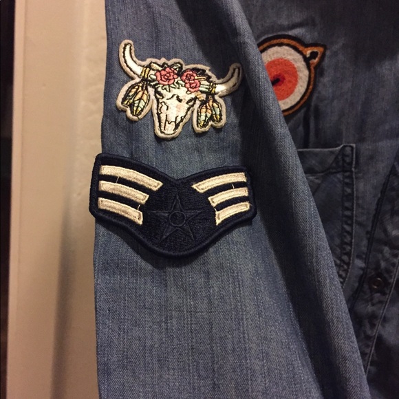 Rails blue shirt with patch - Picture 6 of 8